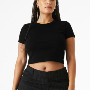 Women's Micro Rib Baby Tee Thumbnail