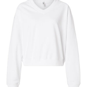 Women's French Terry V-Neck Sweatshirt Thumbnail