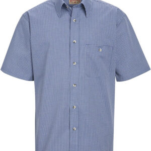 Men's Mini-Plaid Uniform Short Sleeve Shirt Thumbnail