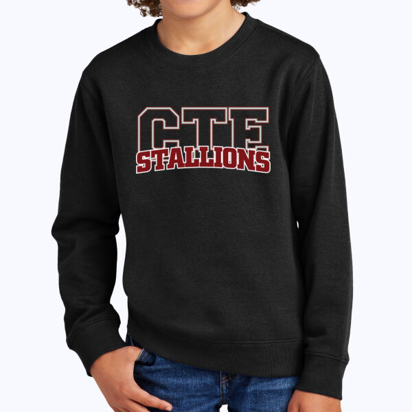 CTE Stallions - Youth V.I.T. Fleece Crew Thumbnail