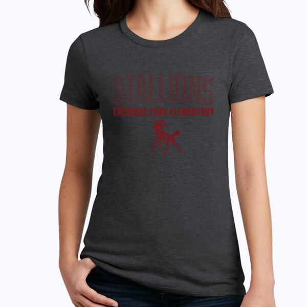 Stallions CTE Shirt - Women's Perfect Blend ® CVC Tee Thumbnail
