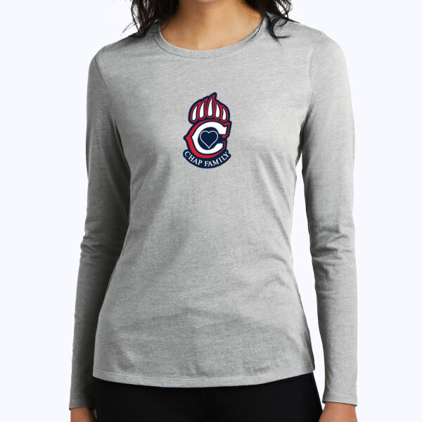Chap Family - Women's Perfect Blend ® CVC Long Sleeve Tee Thumbnail