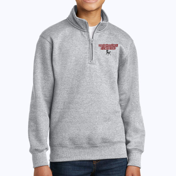 Cherokee Trail Elementary  - Youth Core Fleece 1/4 Zip Pullover Sweatshirt Thumbnail
