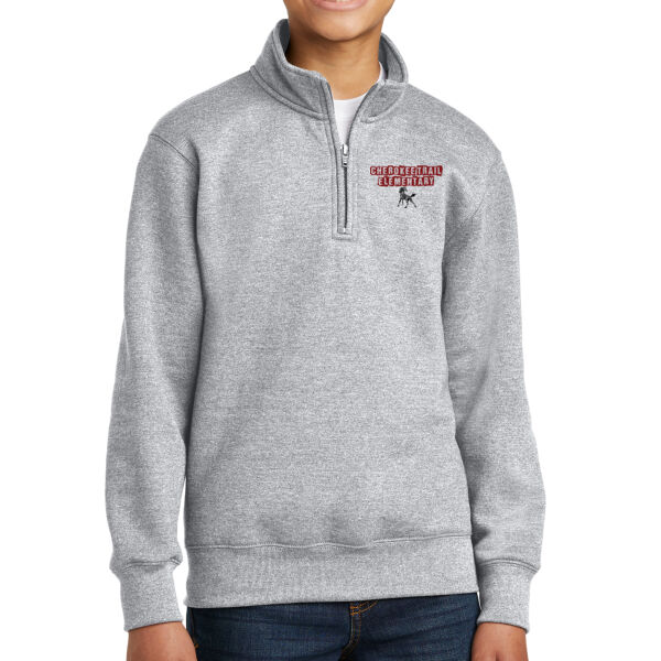 Cherokee Trail Elementary  - Youth Core Fleece 1/4 Zip Pullover Sweatshirt Thumbnail