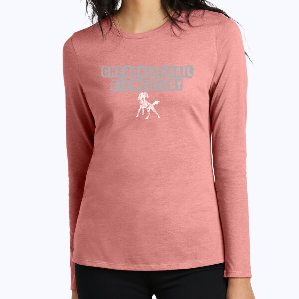 Cherokee Trail Elementary - Women's Perfect Blend ® CVC Long Sleeve Tee Thumbnail