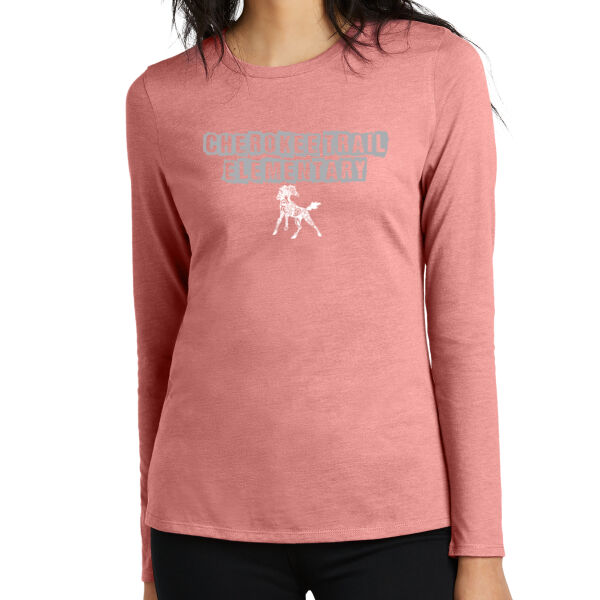 Cherokee Trail Elementary - Women's Perfect Blend ® CVC Long Sleeve Tee Thumbnail