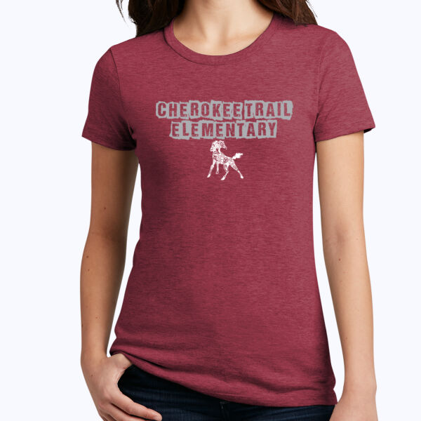 Cherokee Trail Elementary - Women's Perfect Blend ® CVC Tee Thumbnail