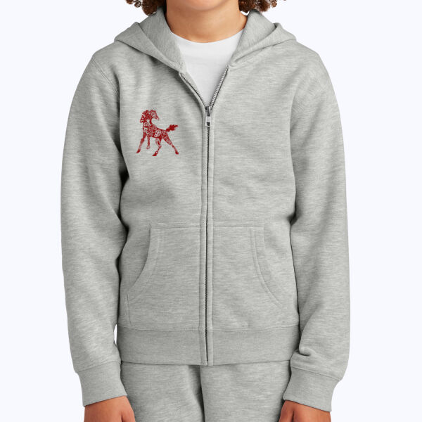 CTE Stallions - Youth V.I.T. Fleece Full Zip Hoodie Thumbnail