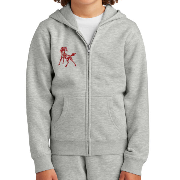 CTE Stallions - Youth V.I.T. Fleece Full Zip Hoodie Thumbnail