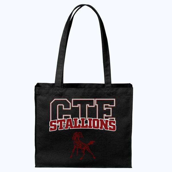 CTE Stallions - Cotton Canvas Shopper Tote Thumbnail