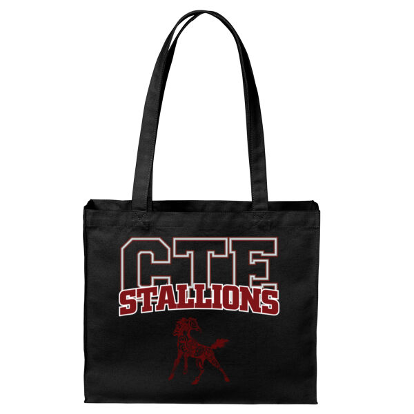 CTE Stallions - Cotton Canvas Shopper Tote Thumbnail
