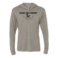 Unisex Triblend Hooded Long Sleeve Pullover T-Shirt Thumbnail