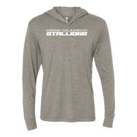 Unisex Triblend Hooded Long Sleeve Pullover T-Shirt Thumbnail
