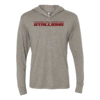 Unisex Triblend Hooded Long Sleeve Pullover T-Shirt Thumbnail