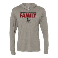 Unisex Triblend Hooded Long Sleeve Pullover T-Shirt Thumbnail